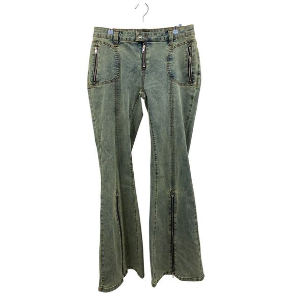 Generation Kiss Acid Wash low Rise Y2K flare jeans - Picture 2 of 4